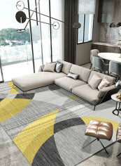 Modern Simple Creative Water Absorbent Cozy Rug Yellow 80*180 (W*L)cmcm