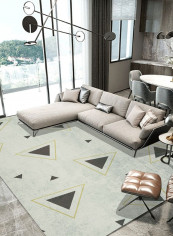 Simple Classic Triangles Print Soft Anti-Slip Rug multicolour 80*180 (W*L)cmcm