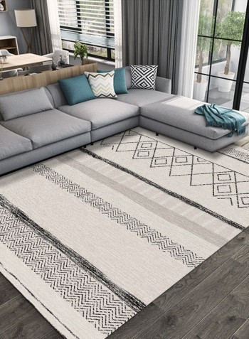 Ethnic Style Geometric Pattern Anti-Slip Washable Rug multicolour 80*180 (W*L)cmcm