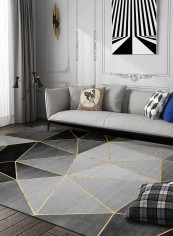 Modern Brief Style Geometric Pattern Anti-Slip Door Rug multicolour 80*180 (W*L)cmcm