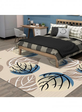 Modern Style Leaf Print Living Room Bedroom Anti-Slip Fashion Carpet multicolour 80*180 (W*L)cmcm