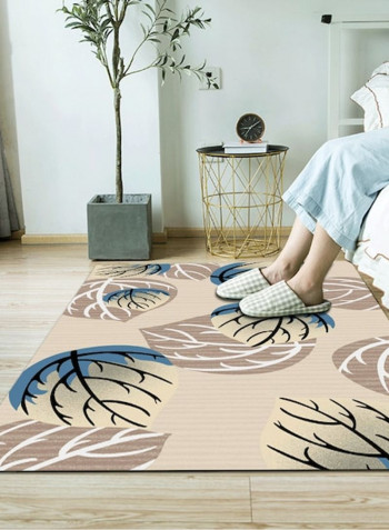 Modern Style Leaf Print Living Room Bedroom Anti-Slip Fashion Carpet multicolour 80*180 (W*L)cmcm