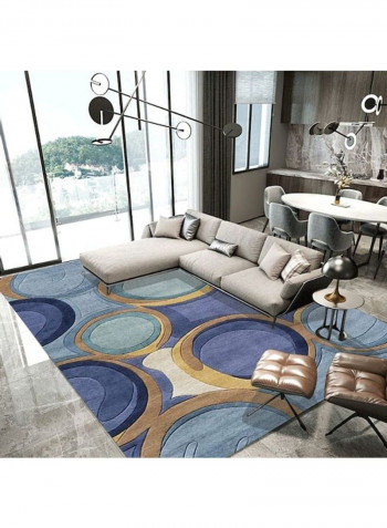 Modern Style Abstract Print Living Room Bedroom Anti-Slip Fashion Carpet Blue 80*180 (W*L)cmcm