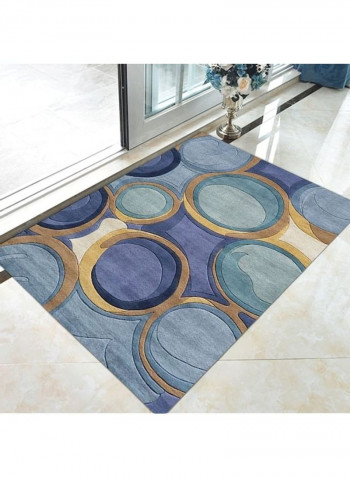 Modern Style Abstract Print Living Room Bedroom Anti-Slip Fashion Carpet Blue 80*180 (W*L)cmcm