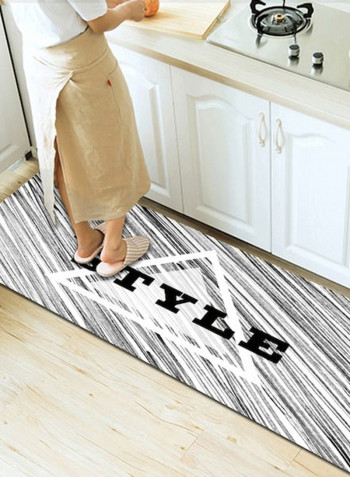 Nordic Style Living Room Bedroom Anti-Slip Fashion Carpet Black 80*180 (W*L)cmcm