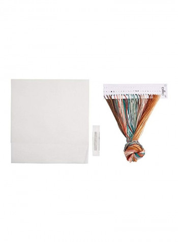 16 Count Counted Cross Stitch Kit Brown/Green/Grey