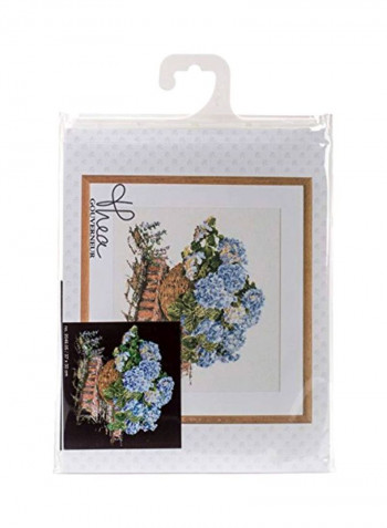 18-Piece Counted Cross Stitch Kit White