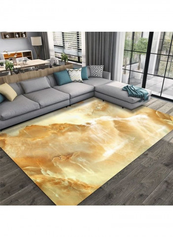 Home Rug Simple Luxury Abstract Anti-Slip Living Room Bedroom Floor Mat Yellow 80*180 (W*L)cmcm