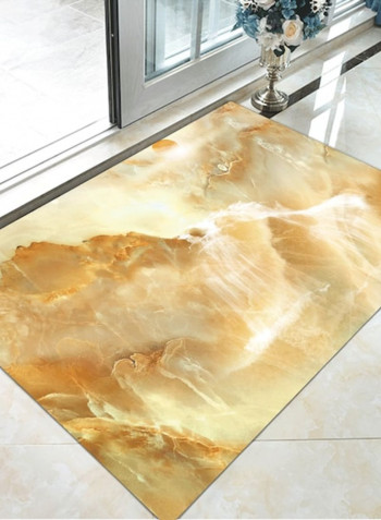 Home Rug Simple Luxury Abstract Anti-Slip Living Room Bedroom Floor Mat Yellow 80*180 (W*L)cmcm
