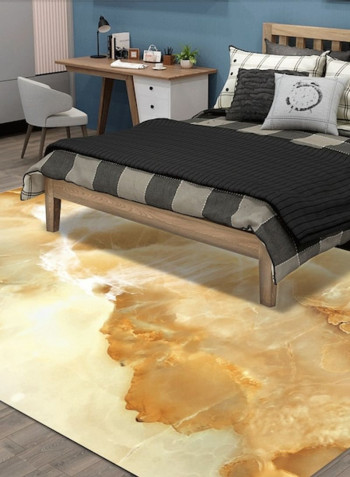 Home Rug Simple Luxury Abstract Anti-Slip Living Room Bedroom Floor Mat Yellow 80*180 (W*L)cmcm