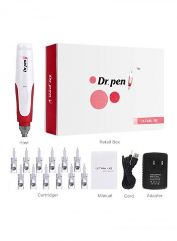 Dr. Pen Ultima N2 Professional Microneedling Pen Set Red/White/Clear