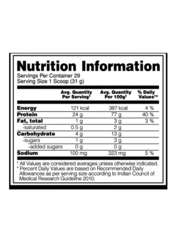 Gold Standard Whey Protein - Vanilla Ice Cream - 909 Gram