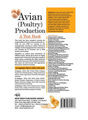 Avian (Poultry) Production Hardcover