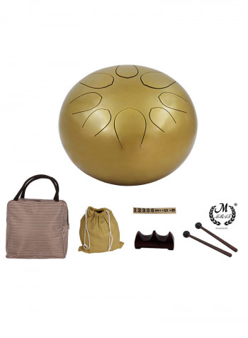 Handpan Drum With Carry Bag & Note Sticks