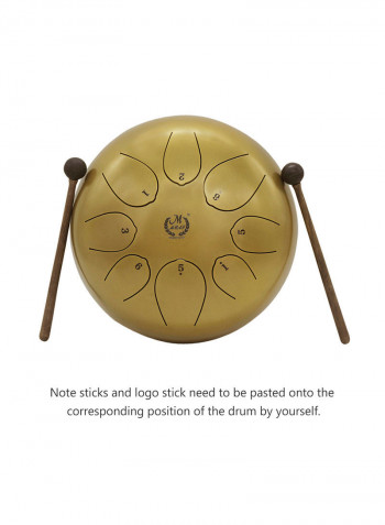 Handpan Drum With Carry Bag & Note Sticks