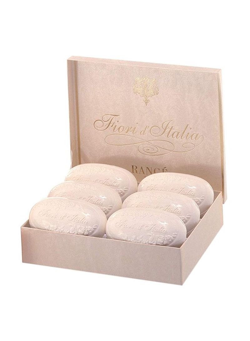 Set Of 6 Fiori d'Italia Soap Box 180g