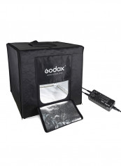Mini Studio Photography Softbox Tent With 2 LED Light Board Set Black
