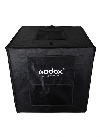 Mini Studio Photography Softbox Tent With 2 LED Light Board Set Black