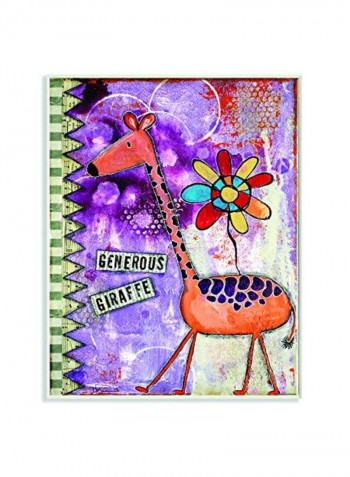 3-Piece Decorative Wall Art Yellow/Blue/Purple 11x0.5x15inch