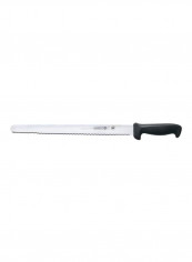 Serrated Edge Slicing Knife Black/Silver 22x7.8x2.5inch
