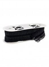 Sheer Pleated Trim Black reviews Sheer Pleated Trim Black