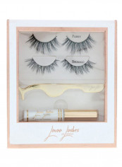 Pair Of 2 Bellucci False Eyelashes With Adhesive Black