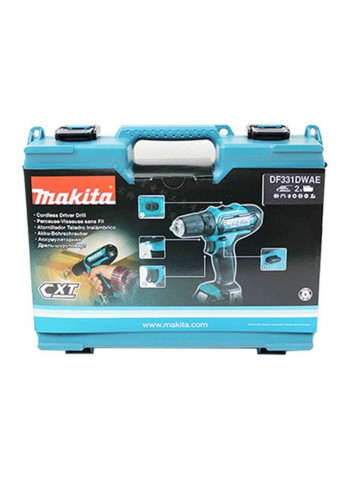 Cordless Driver Drill Blue/Black/Silver 189x66x209millimeter