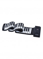 Portable Silicon 61 Keys Roll Up Piano with Electronic Midi Keyboard