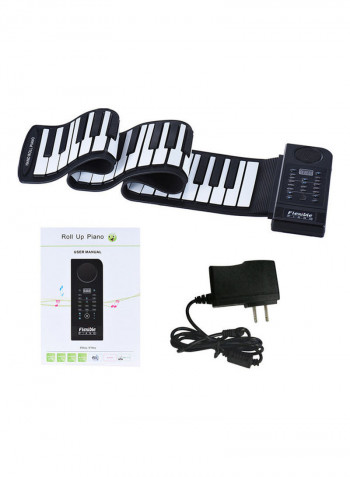 Portable Silicon 61 Keys Roll Up Piano with Electronic Midi Keyboard