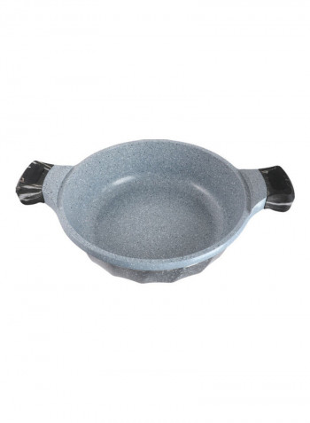 Die Cast Aluminium 9 Pieces Cookware Set Blue 32cm