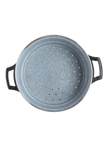Die Cast Aluminium 9 Pieces Cookware Set Blue 32cm