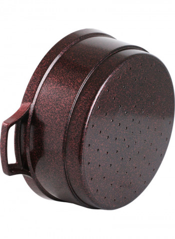 Die Cast Aluminium 9 Pieces Cookware Set Red 32cm
