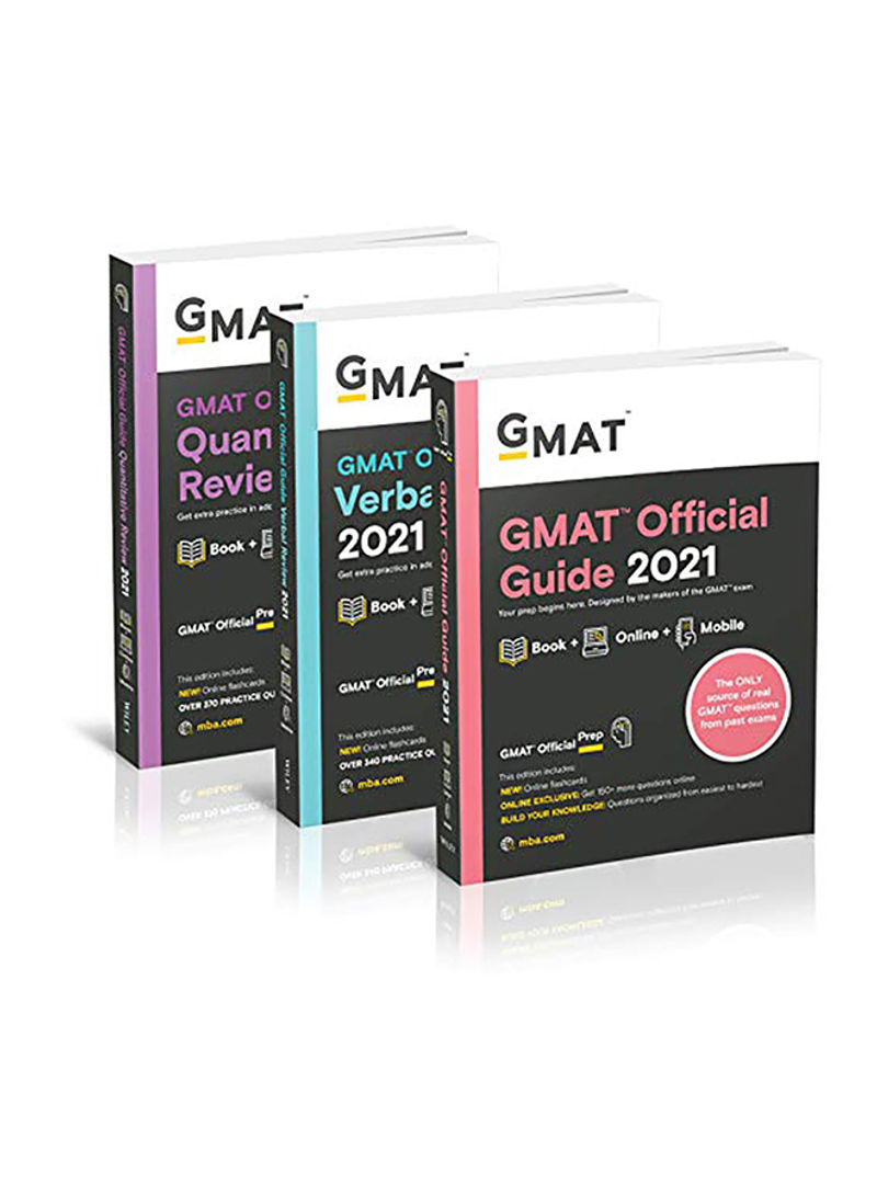 Pack Of 3 Gmat Official Guide 2021 Bundle Paperback English
