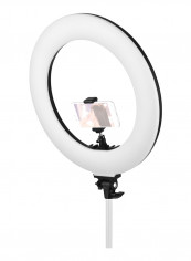60W Dimmable 3000-6000K Colour Temperature Photography LED Ring Light 18inch Black