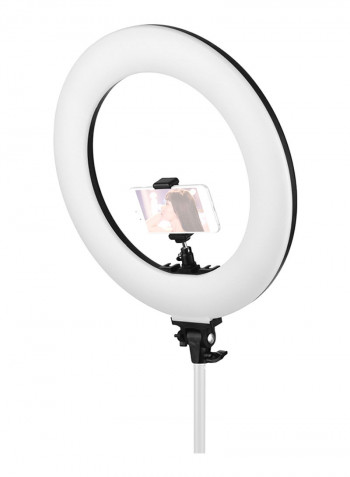 60W Dimmable 3000-6000K Colour Temperature Photography LED Ring Light 18inch Black