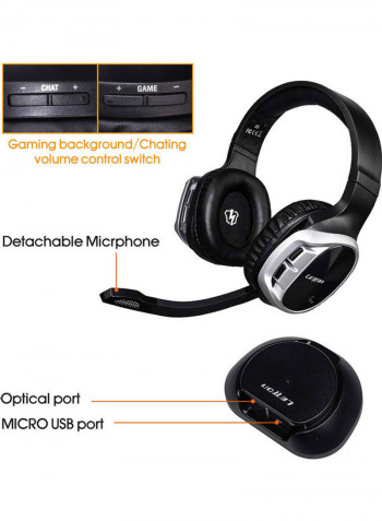 Stereo Gaming Headphones Set Black