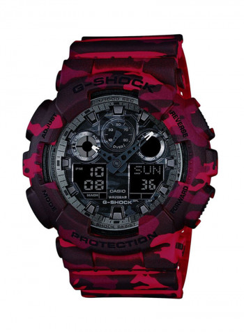 Men's Rubber Analog/Digital Watch GA-100CM-4A