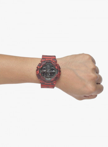 Men's Rubber Analog/Digital Watch GA-100CM-4A