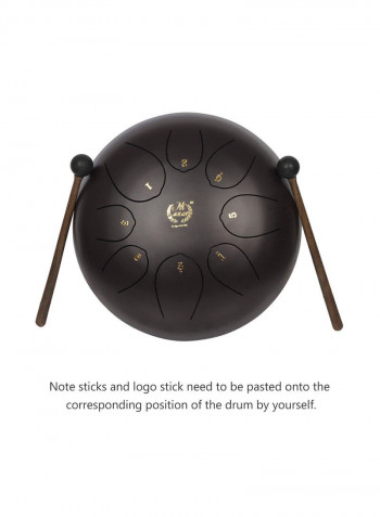 Handpan Drum With Carry Bag & Note Sticks
