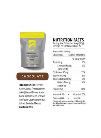 Native Fuel Micellar Casein Protein Powder - Chocolate