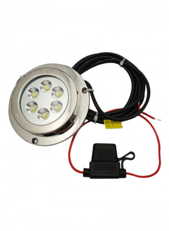 Waterproof Underwater Light Lamp Silver 11*5*11centimeter