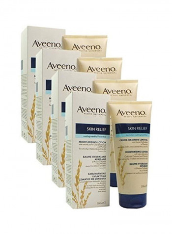 4X Skin Relief Cooling Thol Moisturising Lotion For Dry Sensitive Skin 200ml