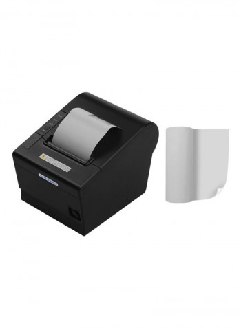 Automatic Paper Cutting Thermal Receipt Printer Black