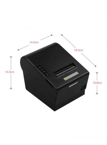 Automatic Paper Cutting Thermal Receipt Printer Black