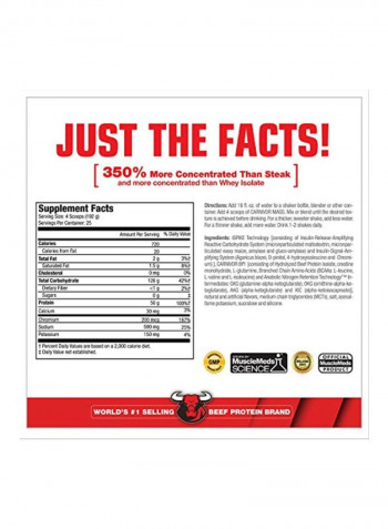 Carnivor Mass Anabolic Beef Protein Gainer