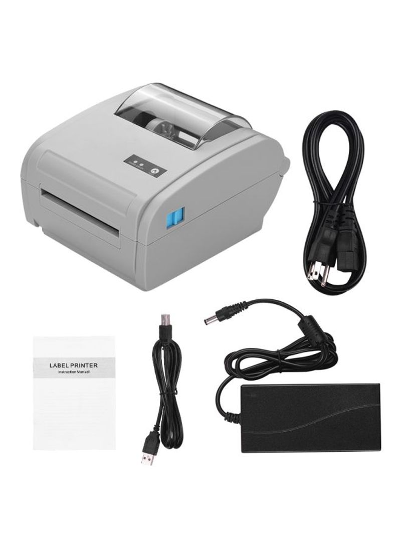 Multifunction Thermal Paper And Barcode Label Printer Set Grey