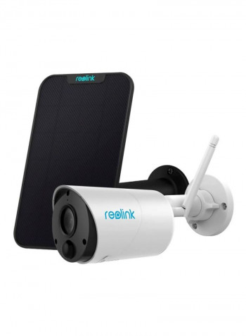 Solar-Powered Security Camera With Panel