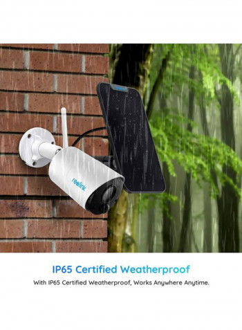 Solar-Powered Security Camera With Panel