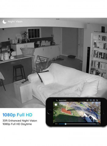 Solar-Powered Security Camera With Panel