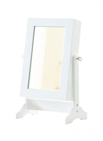 Wooden Jewellery Cabinet With Mirror